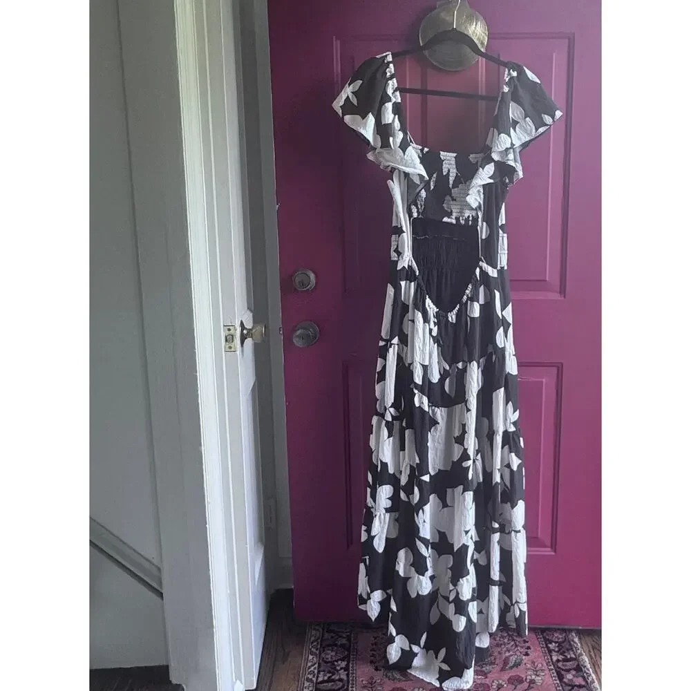 Silverlake Flutter-Sleeve Dress Anthropologie• Size L